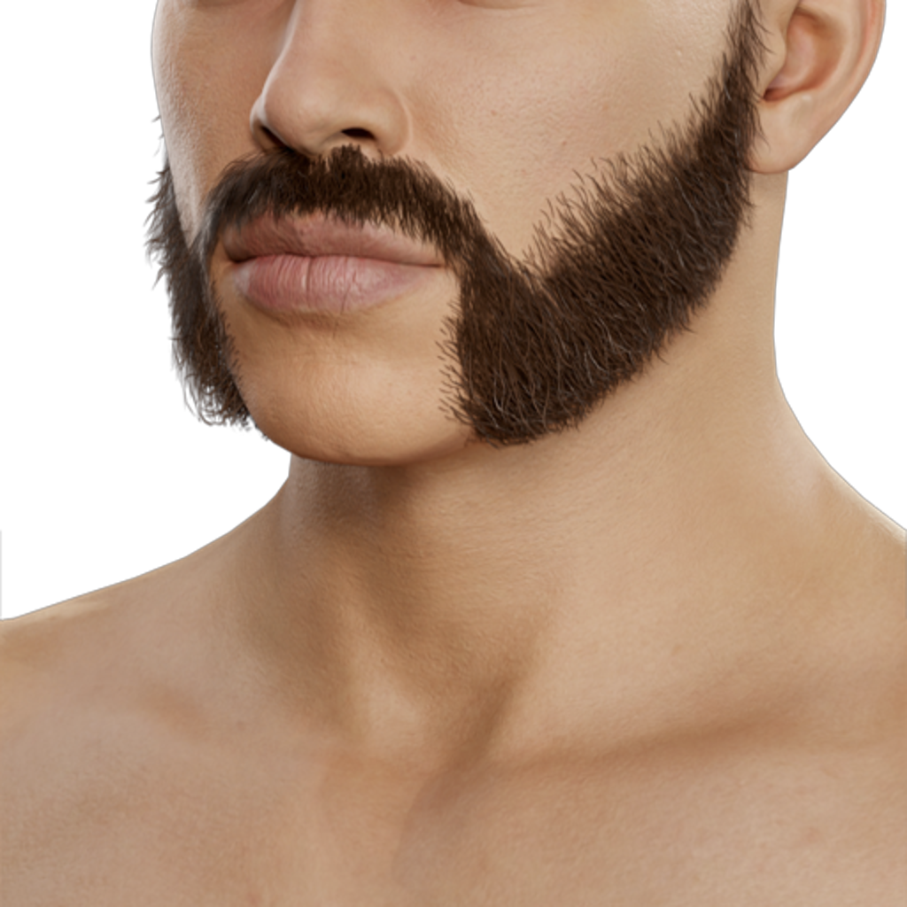 Bushy Mutton Chops - Brown