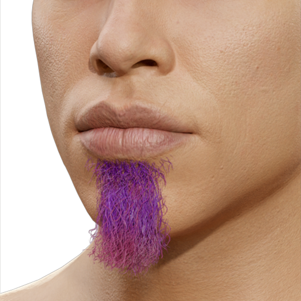 Goat Patch Beard - Pink