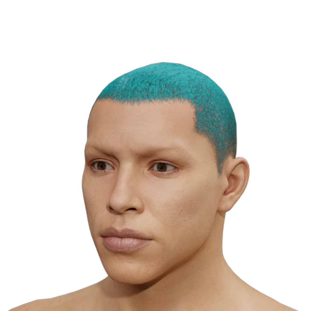 Buzz Cut - Cyan
