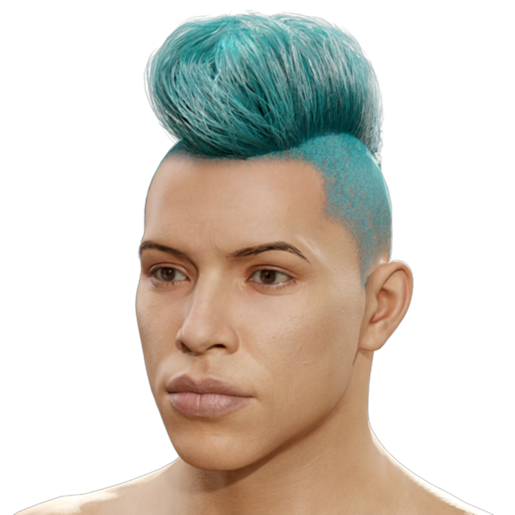 Cyber Mohawk - Cyan