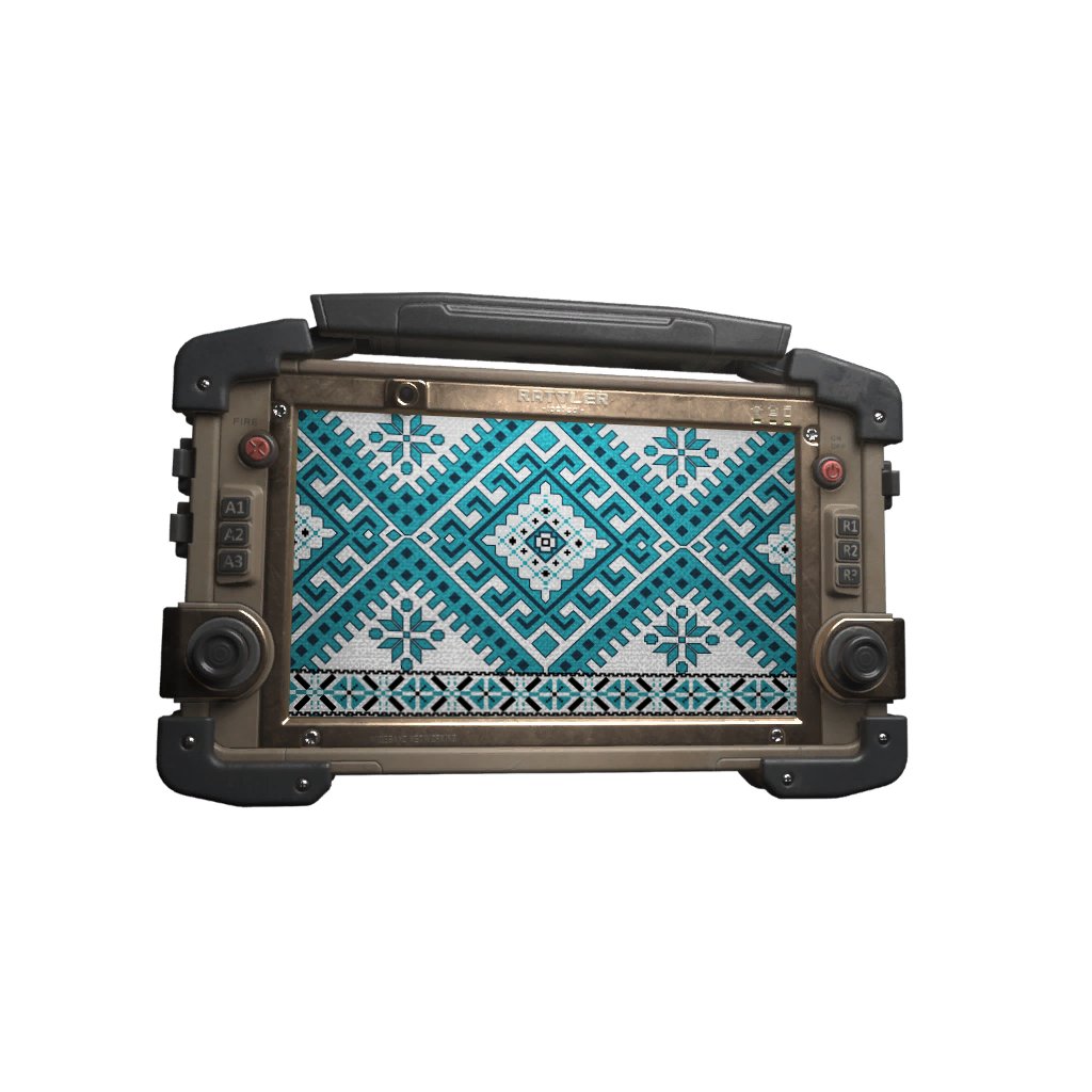 Blue Vyshyvanka Skin for the Squall