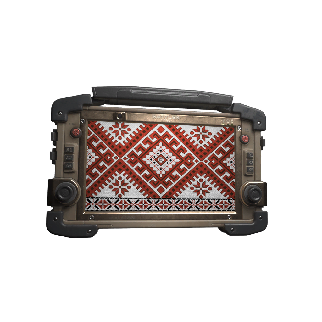 Red Vyshyvanka Skin for the AZV 100